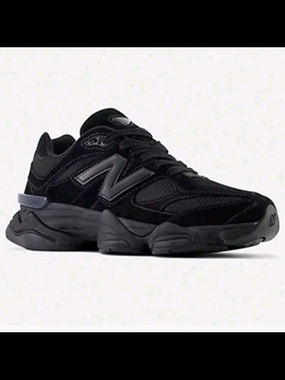 New Balance Men's Black Low-Top Suede & Mesh Sneaker